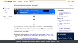 
                            6. Soundcloud Authentication and API - Stack Overflow