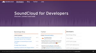 
                            2. SoundCloud Developers