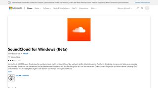
                            9. SoundCloud für Windows (Beta) beziehen – Microsoft Store de-DE