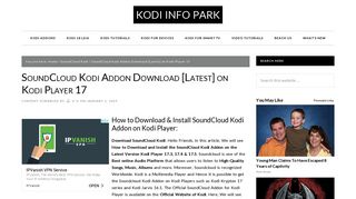 
                            3. SoundCloud Kodi Addon Download [Latest] on Kodi Player 17