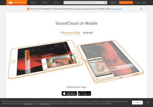 
                            7. SoundCloud - Listen to music