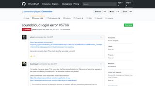 
                            11. soundcloud login error · Issue #5766 · clementine-player/Clementine ...