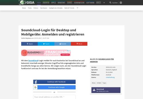 
                            13. Soundcloud-Login für Desktop und Mobilgeräte: Anmelden und ... - Giga