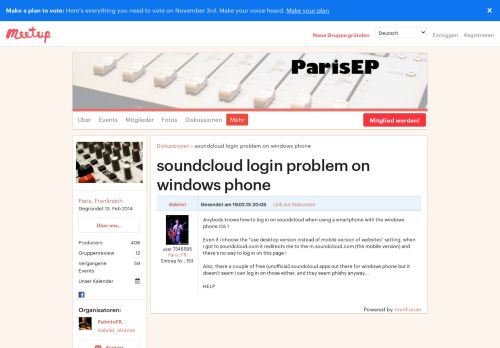 
                            10. soundcloud login problem on windows phone - Paris Electronic ...