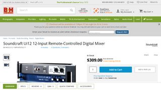 
                            12. Soundcraft Ui12 12-Input Remote-Controlled Digital Mixer 5056217