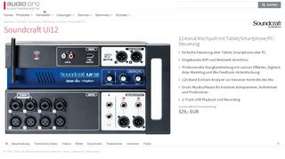 
                            6. Soundcraft Ui12 - 12-Kanal Mischpult · Audio Pro