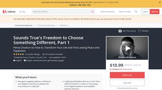 
                            9. Sounds True's Freedom to Choose Something Different, Part 1 | Udemy