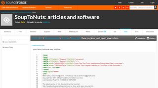 
                            6. SoupToNuts: articles and software / SVN / [r1611] /documentation ...