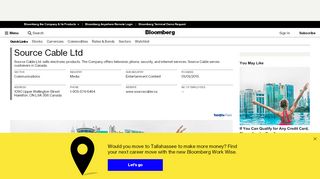 
                            13. Source Cable Limited: Private Company Information - Bloomberg