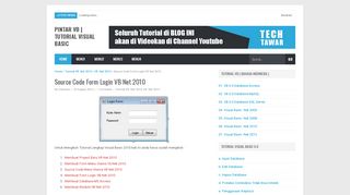 
                            8. Source Code Form Login VB Net 2010 - Pintar VB | Tutorial Visual Basic