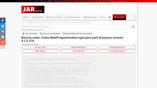 
                            12. Source code of the class WebProgrammaticLogin part of payara ...