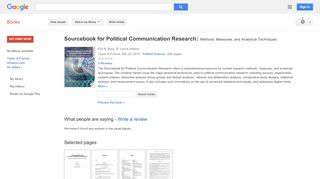 
                            7. Sourcebook for Political Communication Research: ...
