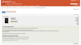 
                            6. sourceforge login problems - Ubuntu Forums