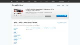 
                            6. South Africa - Music Downloads on iTunes - Apple