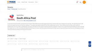 
                            5. South Africa Post Tracking | Global postal | 17TRACK