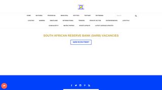 
                            7. South African Reserve Bank (SARB) Vacancies - WWW.GOVPAGE ...