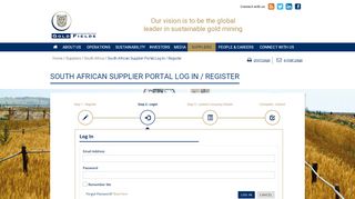 
                            9. South African Supplier Portal Log In / Register | Suppliers | Gold Fields