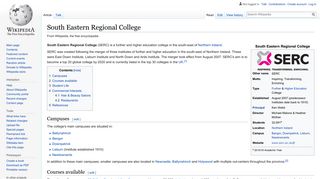 
                            11. South Eastern Regional College - Wikipedia