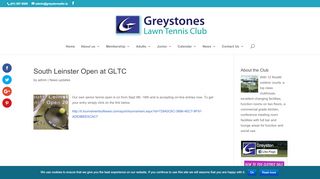 
                            9. South Leinster Open at GLTC - Greystones Tennis Club