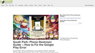 
                            7. South Park: Phone Destroyer Guide - How to Fix the Google Play Error