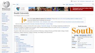 
                            7. South University - Wikipedia