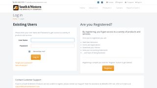 
                            8. South & Western General Agency, Inc. - Log in
