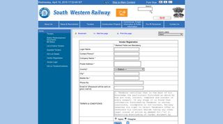 
                            5. South Western Railway - Indian Railway