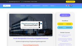 
                            11. South Westphalia University of Applied Sciences (FH-SWF)-MSc ...