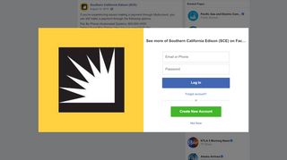 
                            10. Southern California Edison (SCE) - Facebook