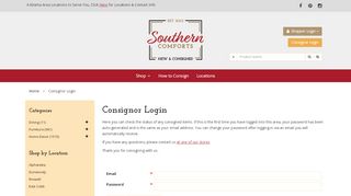 
                            13. Southern Comforts :: Consignor Login