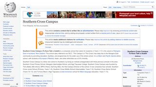 
                            11. Southern Cross Campus - Wikipedia