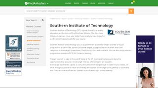 
                            9. Southern Institute of Technology - Find A Masters