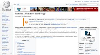 
                            8. Southern Institute of Technology - Wikipedia