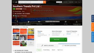 
                            9. Southern Travels Pvt Ltd, Dwaraka Nagar - Travel Agents in ... - Justdial