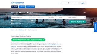 
                            5. Southwest Airlines $59 Flights: Southwest Airlines Deals and Sales ...