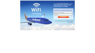 
                            2. Southwest Airlines - WiFi Login