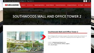 
                            1. Southwoods Mall and Office Tower 2 – MEGAWIDE