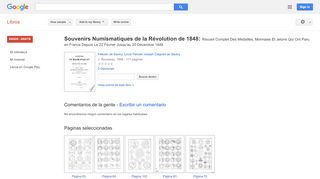 
                            11. Souvenirs Numismatiques de la Révolution de 1848: Recueil Complet ... - Resultado de Google Books