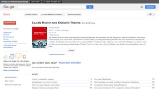
                            6. Soziale Medien und Kritische Theorie: Eine Einführung - Google Books-Ergebnisseite