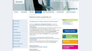 
                            2. sozialinfo.ch :: Stellenmarkt Sozialwesen Schweiz mit Jobs, Praktika ...