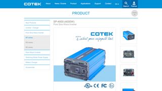 
                            13. SP-4000 (4000W), Pure Sine Wave Inverter – COTEK Product
