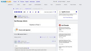 
                            12. Spa Massage Jakarta - Part 1 - Page 6 | KASKUS