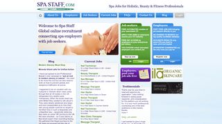 
                            2. Spa Staff.com: Spa jobs and beauty recruitment online