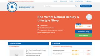 
                            10. Spa Vivent Natural Beauty & Lifestyle Shop: Erfahrungen ...