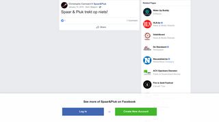 
                            12. Spaar & Pluk trekt op niets! - Christophe Cannaert | Facebook