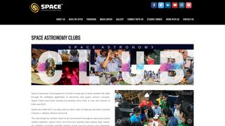 
                            3. SPACE ASTRONOMY CLUBS - SPACE INDIA