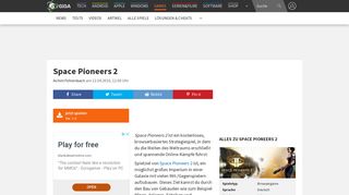 
                            12. Space Pioneers 2 kostenlos spielen - GIGA