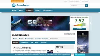 
                            7. SpaceInvasion Browsergame • GamesSphere