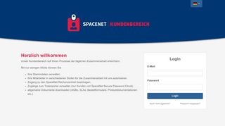 
                            6. SpaceNet Kundenbereich - Login