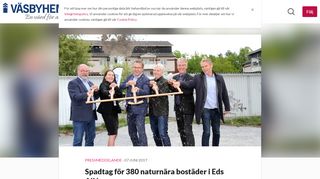 
                            13. Spadtag för 380 naturnära bostäder i Eds Allé - AB Väsbyhem